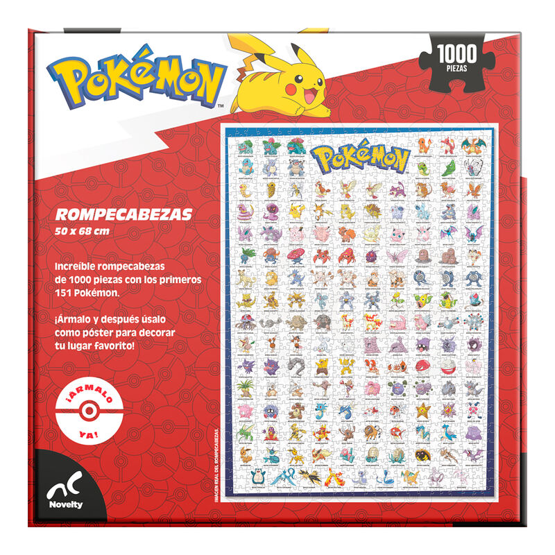 Rompecabezas Pok&eacute;mon Edici&oacute;n Original - 1000 Pi... image number null