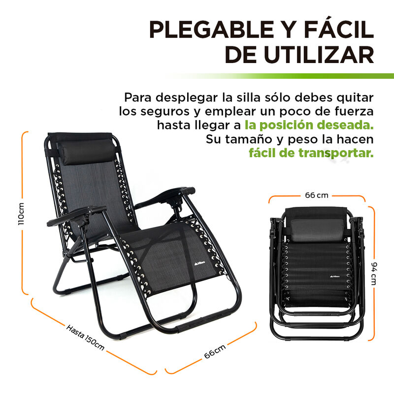 Camastro Plegable Port&aacute;til Antigravity Silla Ja... image number null