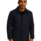 Abrigo Largo Hombre Gamuza Premium Negro Roosevelt