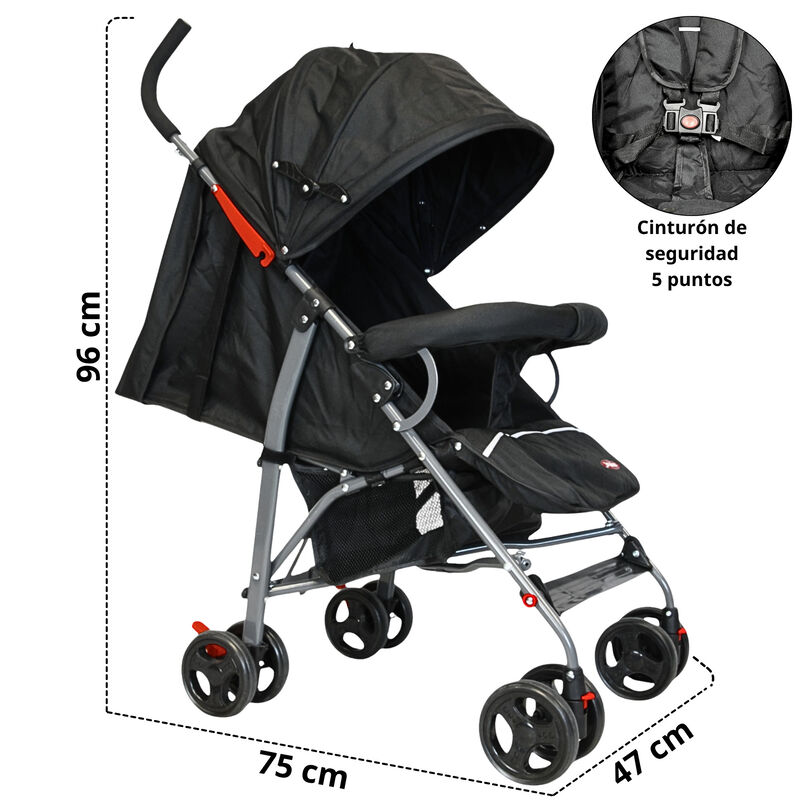 Carriola de Bast&oacute;n para Beb&eacute; Asiento Multiposic... image number null