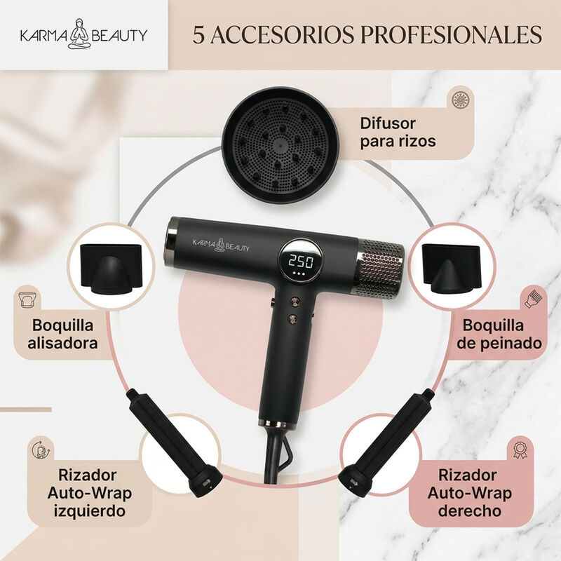 Multiestilizador Karma Beauty Iq Pro Digital Ne... image number null