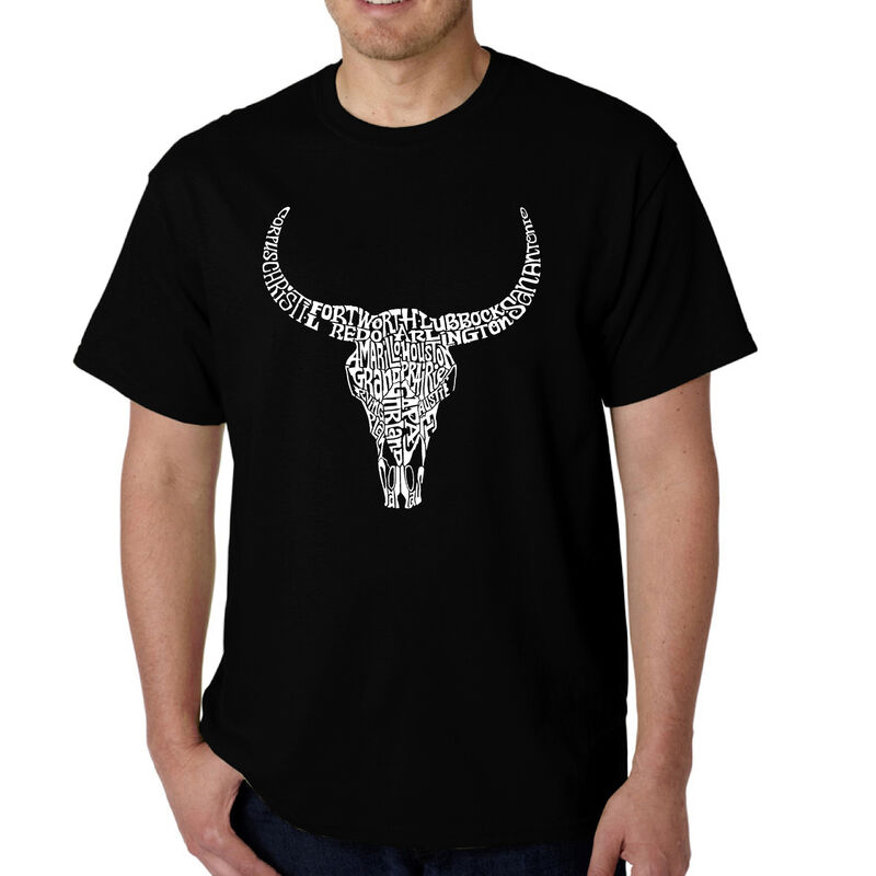Camiseta Word Art Para Hombre - Calavera de Tex... image number null