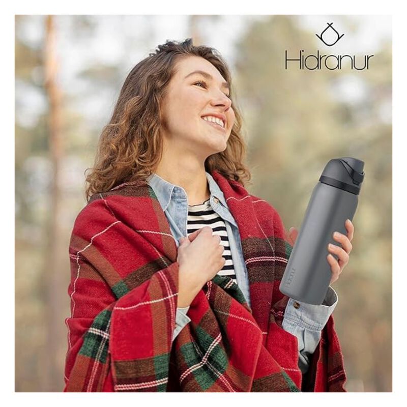 Termo Tipo Owala de Acero Inoxidable 32 Oz  Gri... image number null