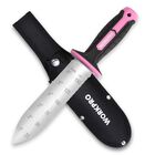 Cuchillo De Jard&iacute;n Hori Hori Workpro 7, Hoja De Acero Inoxidable, Color Rosa