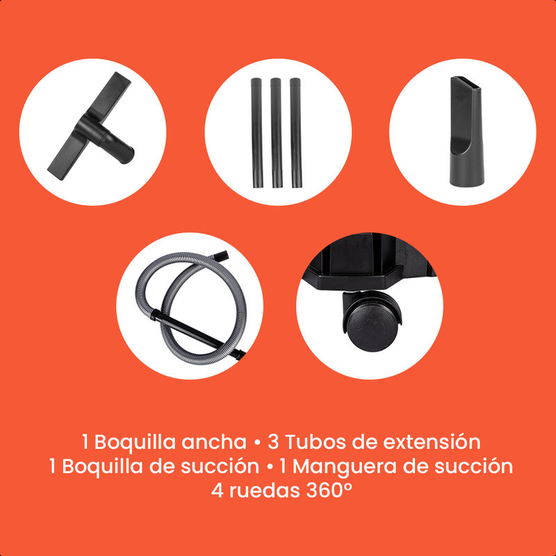 Daewoo Aspiradora Polvo Y Agua 10 Litros 1000w ... image number null