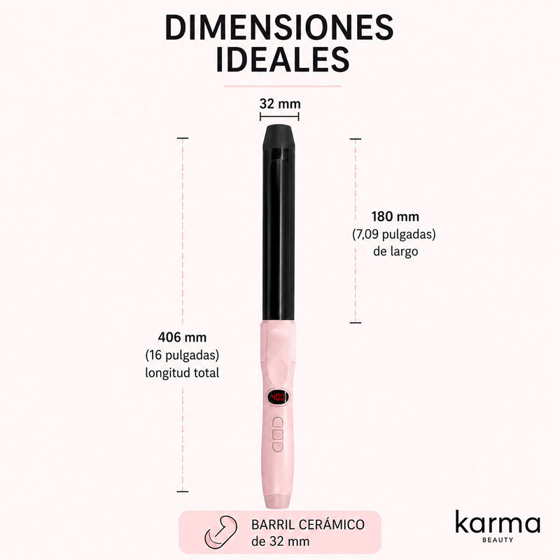 Rizador Profesional Tropical Twist Karma Beauty... image number null