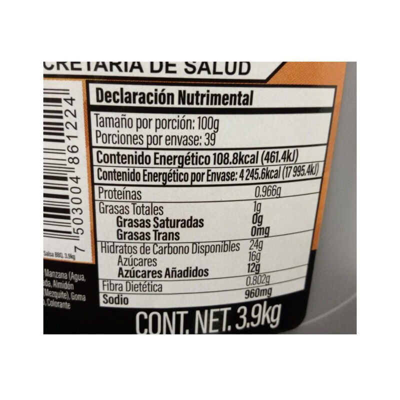 Salsa BBQ La P&oacute;cima 3.9kg image number null