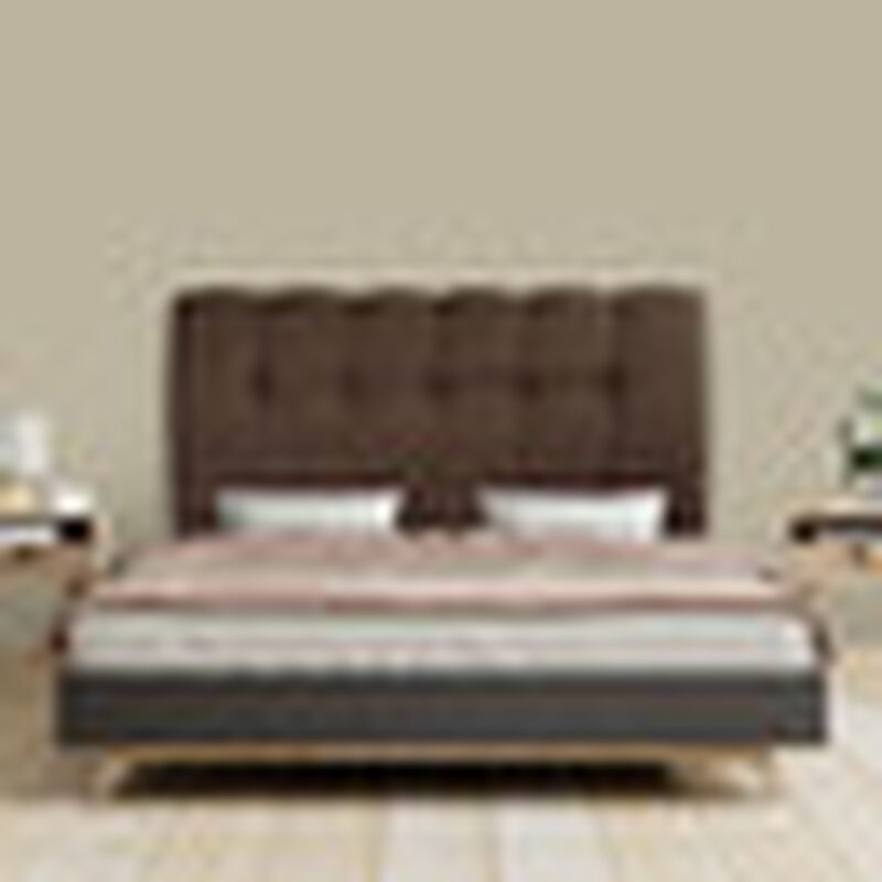 Cabecera Queen Size Dicasa Nube Chocolate image number null