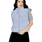 Chaleco Capitonado Corto Gorro Desmontable Azul Cielo Roosevelt A281