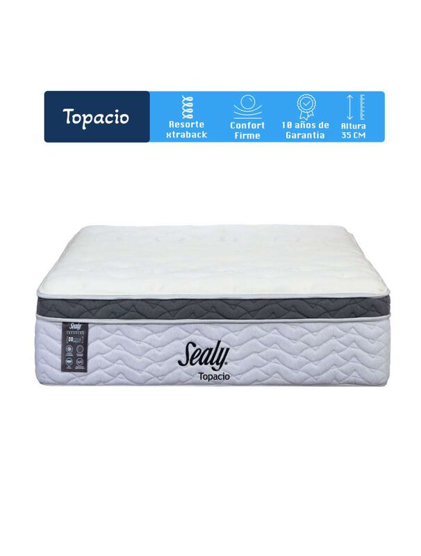 Colch&oacute;n Sealy King Topacio Confoert Firme 32 cm image number null