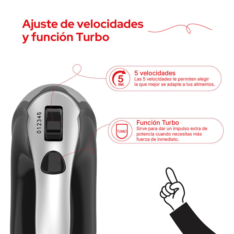 Batidora Pedestal Cookitl Chmb02 400w Turbo 3l ... image number null