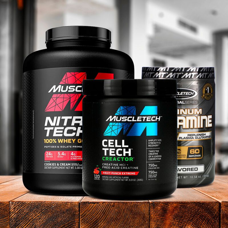 Combo de Proteina Nitro Tech Whey Gold Musclete... image number null