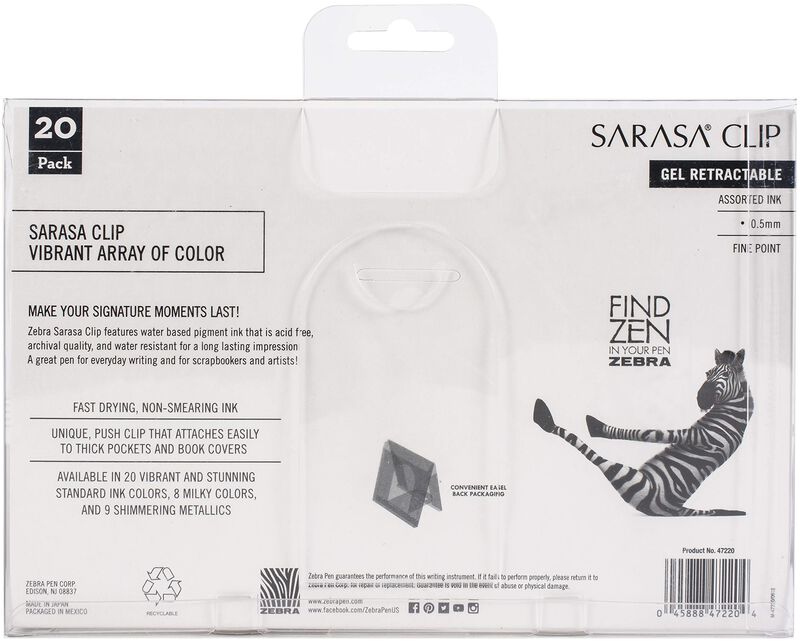 Bol&iacute;grafo De Gel Zebra Pen Sarasa Clip Retr&aacute;cti... image number null