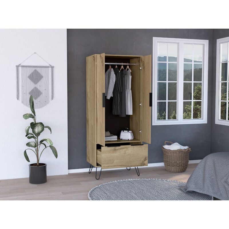 Closet Ali Caf&eacute; Claro y Wengue Virtual Muebles image number null