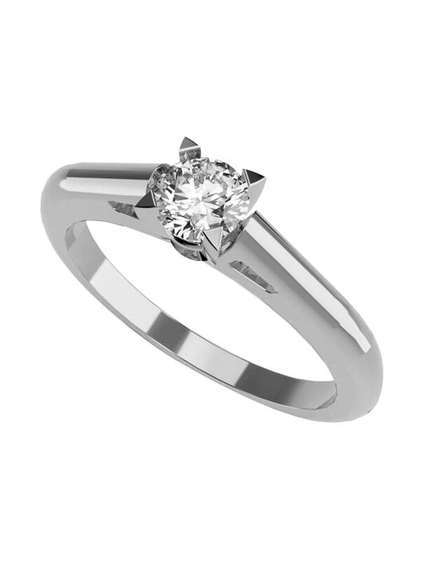 Anillo de Compromiso de 14K con Diamante de Lab... image number null