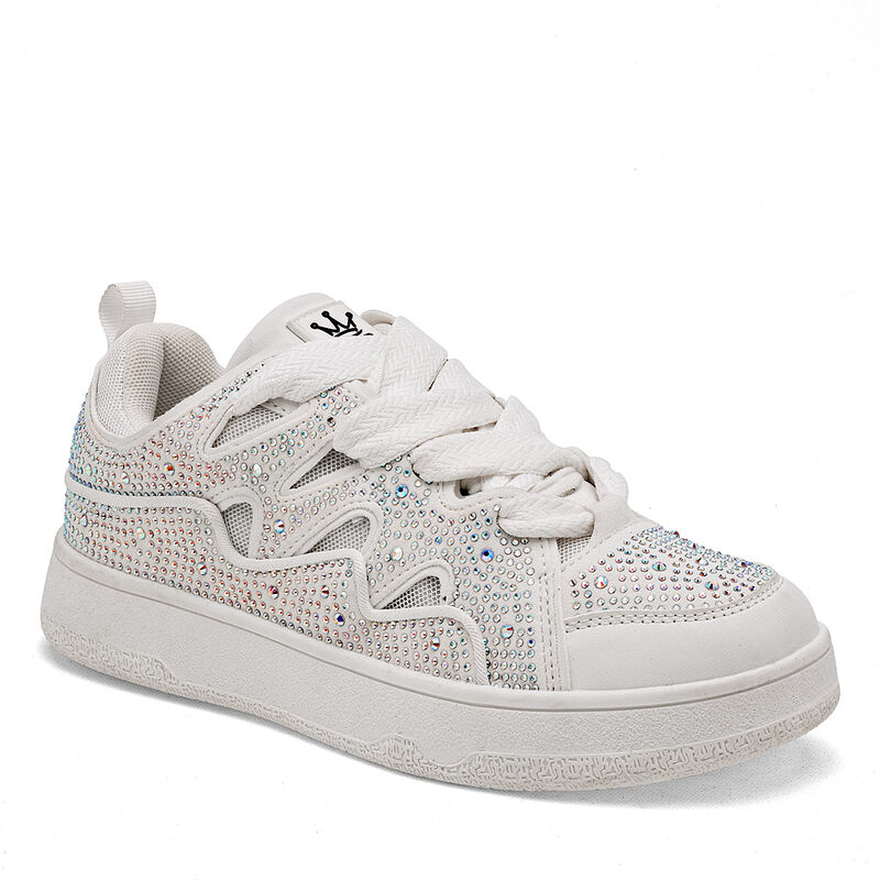 Clasben Tenis urbano para mujer blanco plata BA... image number null