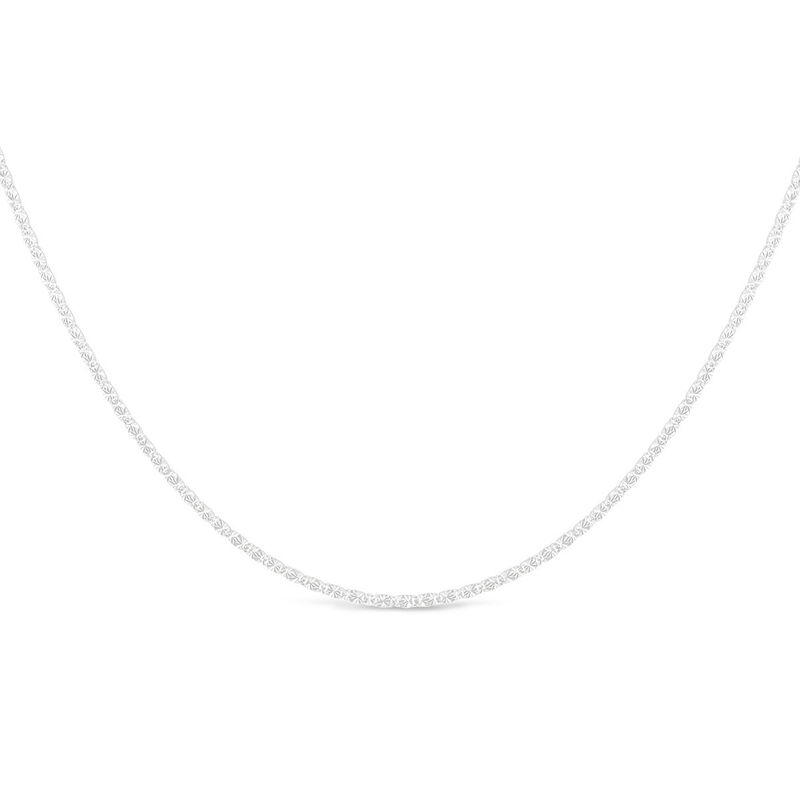 Cadena Snail Oro Blanco 14k 50cm 1.48mm image number null