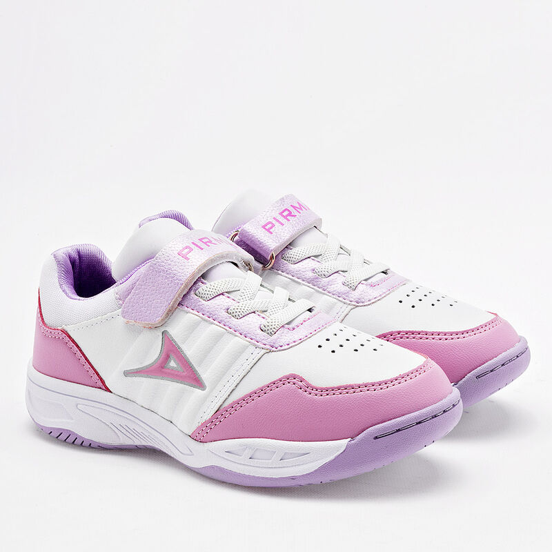 Pirma Tenis deportivo para ni&ntilde;a blanco rosa lil... image number null