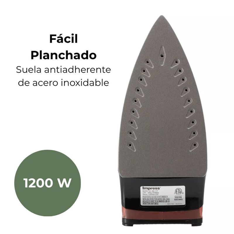 Plancha Compacta De Vapor De Ropa Impress Contr... image number null