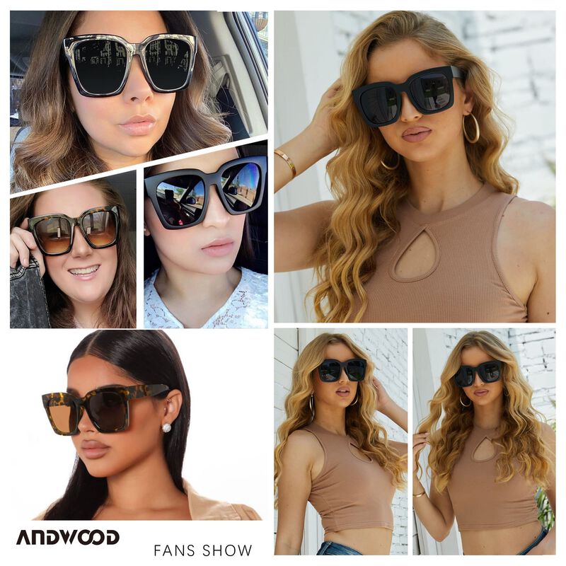 Gafas De Sol Andwood De Gran Tama&ntilde;o Para Mujer ... image number null