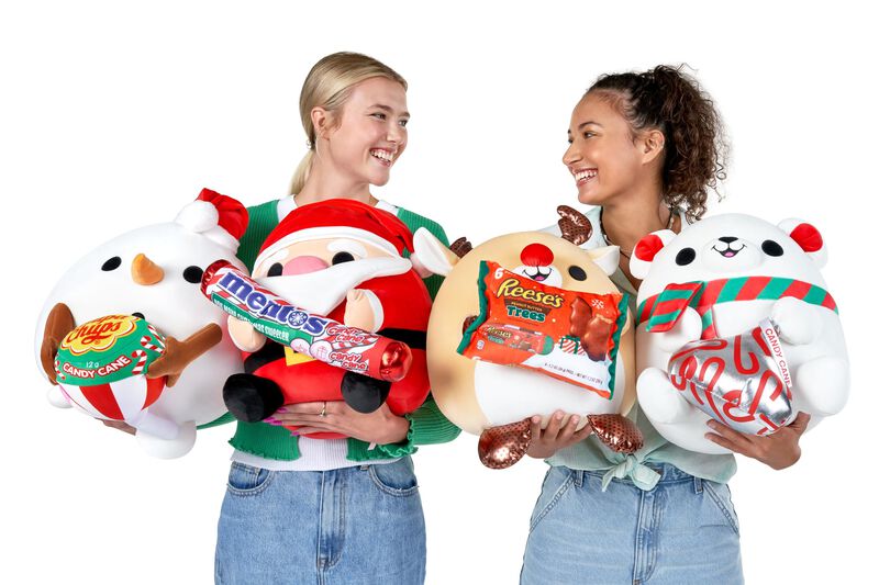 Snackles De Peluche Para Navidad, Pap&aacute; Noel Y M... image number null