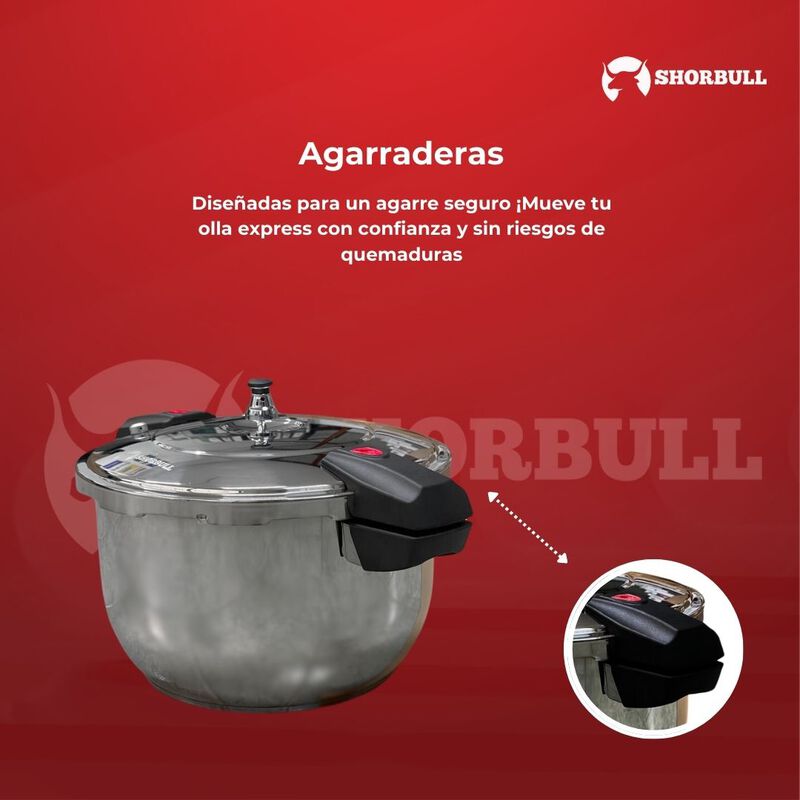 Olla Express 14 Litros Acero Inoxidable Shorbul... image number null
