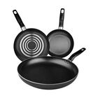 Juego De Sartenes T-Fal 0125300 20/24/30 Cm Negro