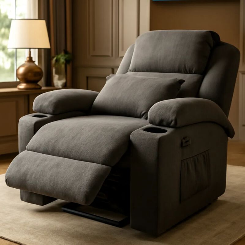 Sill&oacute;n Reclinable con calentador y masajeador image number null