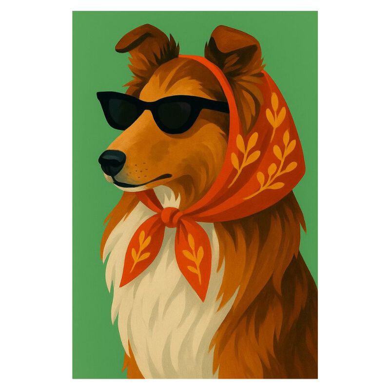 Cuadro Decorativo Impreso 70x100cm Lassie Moder... image number null
