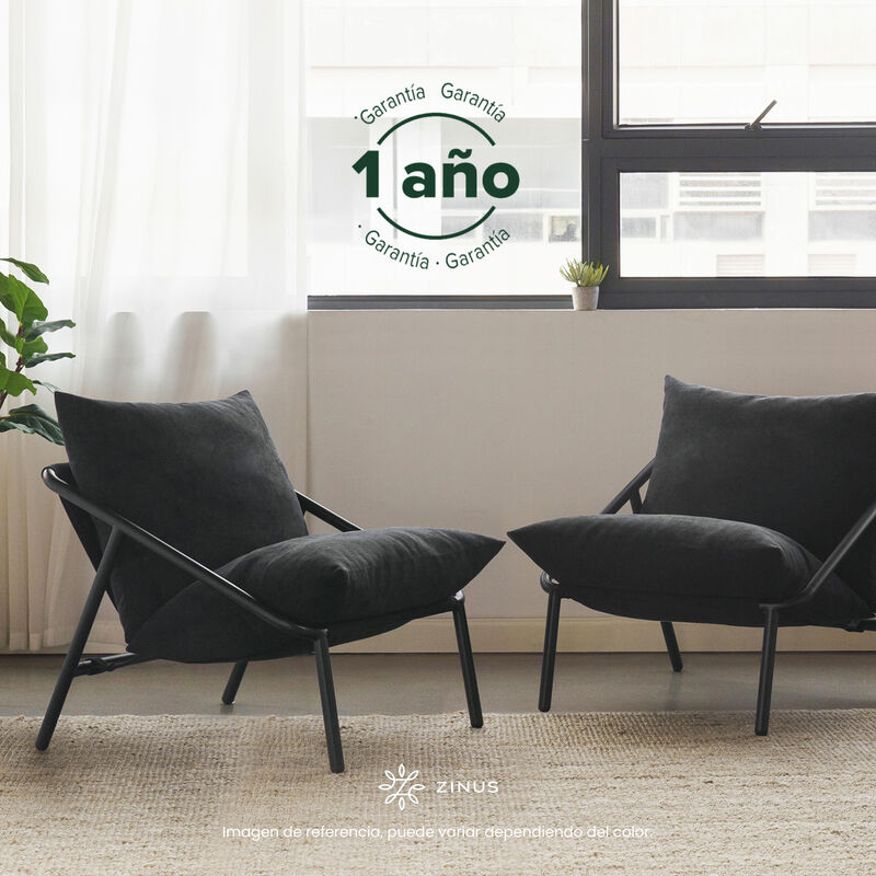Zinus | Silla De Metal Zinus Ada Con Cojines De... image number null