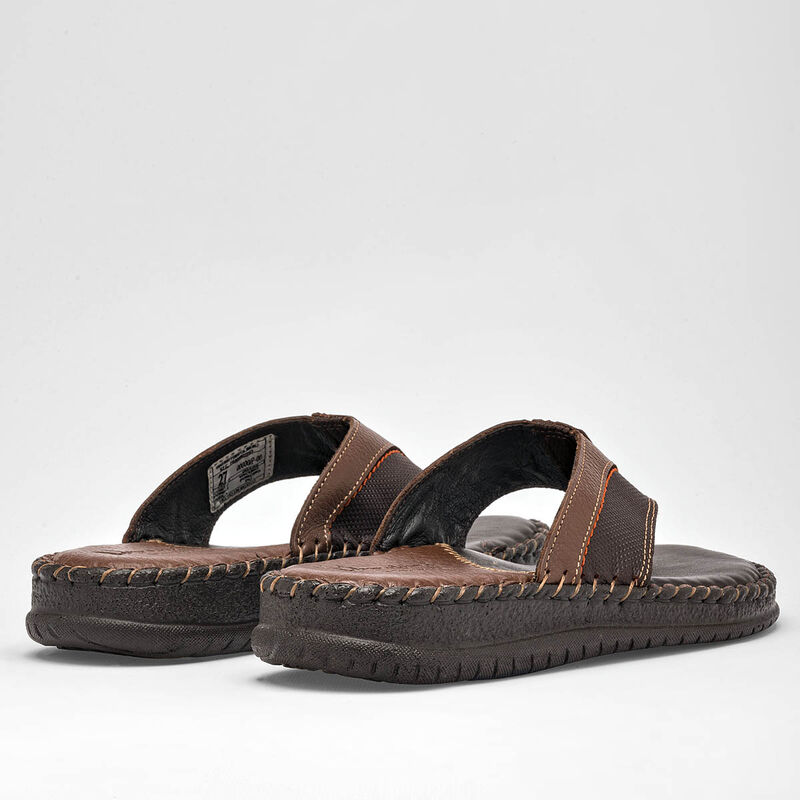 Vandana Sandalia para hombre caf&eacute; image number null