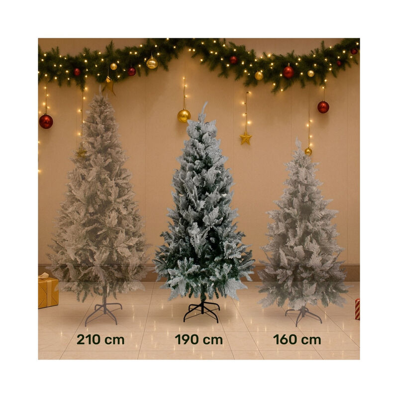 Arbol Navidad Nevado Premium 1.9m Pino Escarcha... image number null