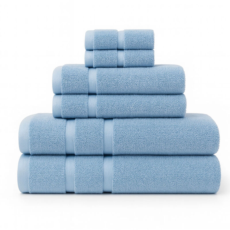 Juego de 6 Toallas de Microfibra Suaves y Absor... image number null