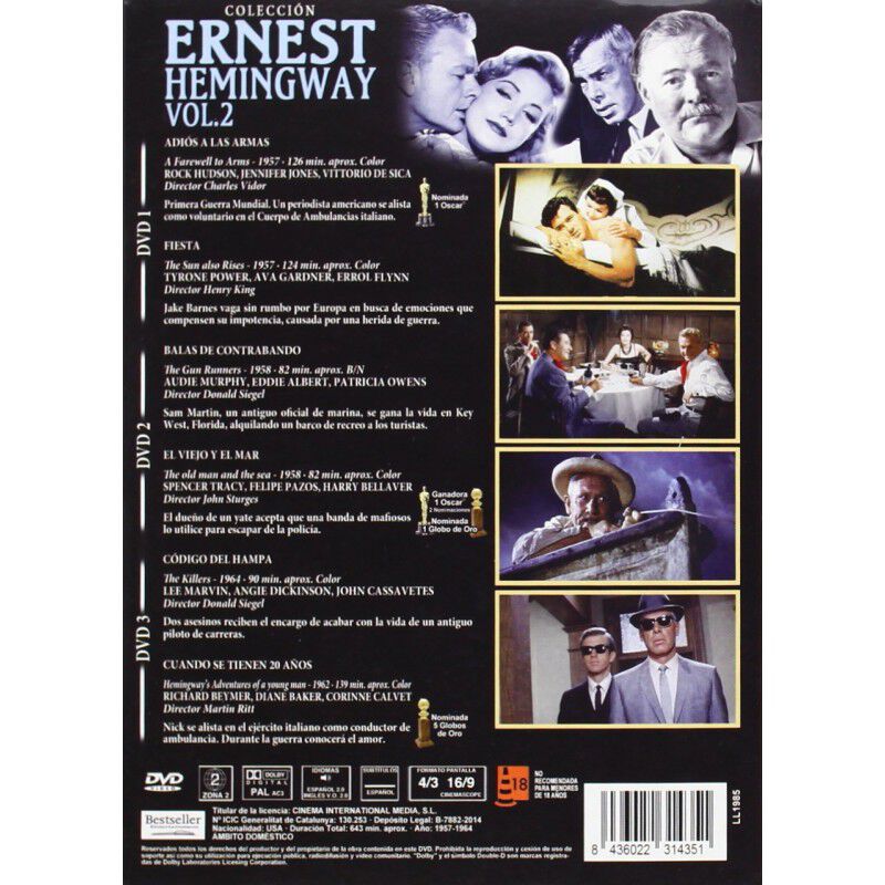 Colecci&oacute;n Ernest Hemingway Vol 2 (dvd) image number null