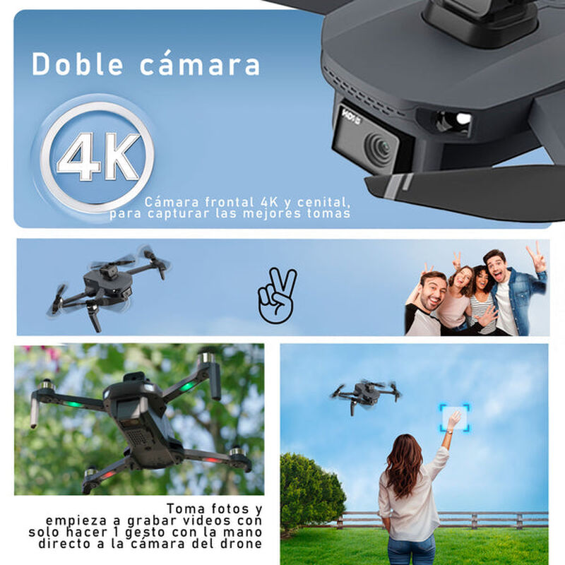 Drone VAK W7  GPS WIFI control con pantalla c&aacute;m... image number null
