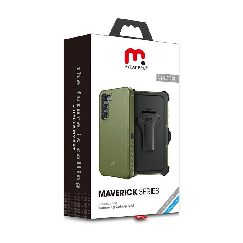 Funda MYBAT Maverick clip para Samsung S23 Verd... image number null