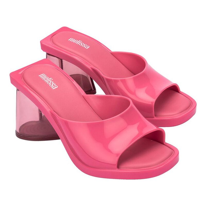 Zapatos De Tac&oacute;n Ancho Melissa Candy Rosa Mujer image number null