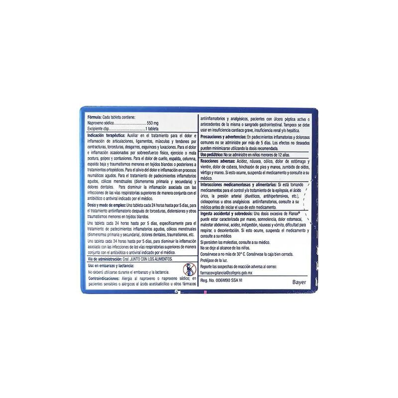 Flanax 550 Mg 12 Tableta(s) image number null