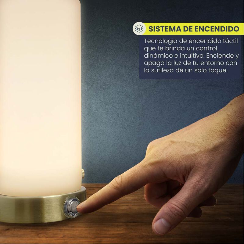 L&aacute;mpara de Mesa MIL LUCES MONAVI Dorado Satinad... image number null