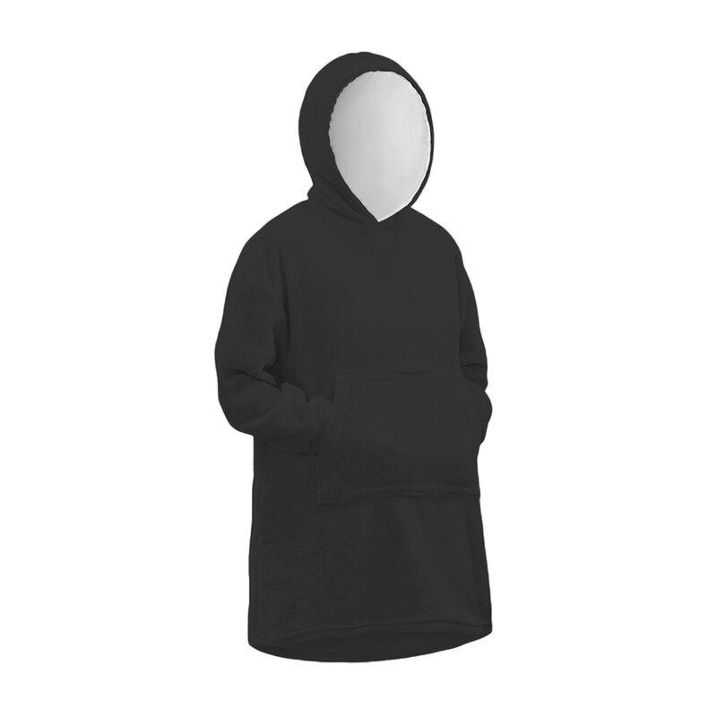 Sudadera Cobija Negra con Capucha y Mangas Blue... image number null