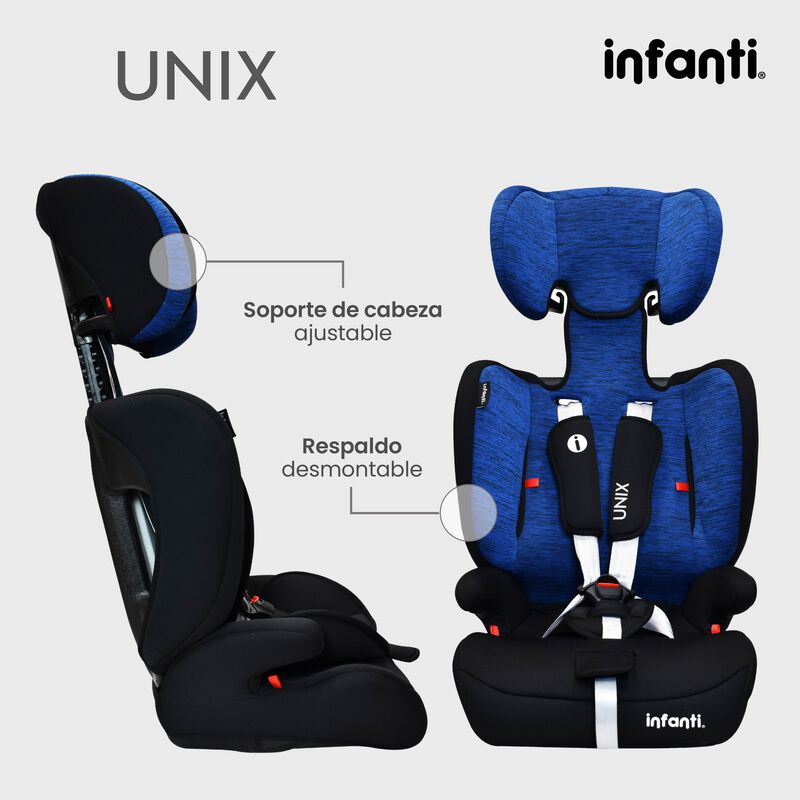 Autoasiento Unix Convertible Azul image number null