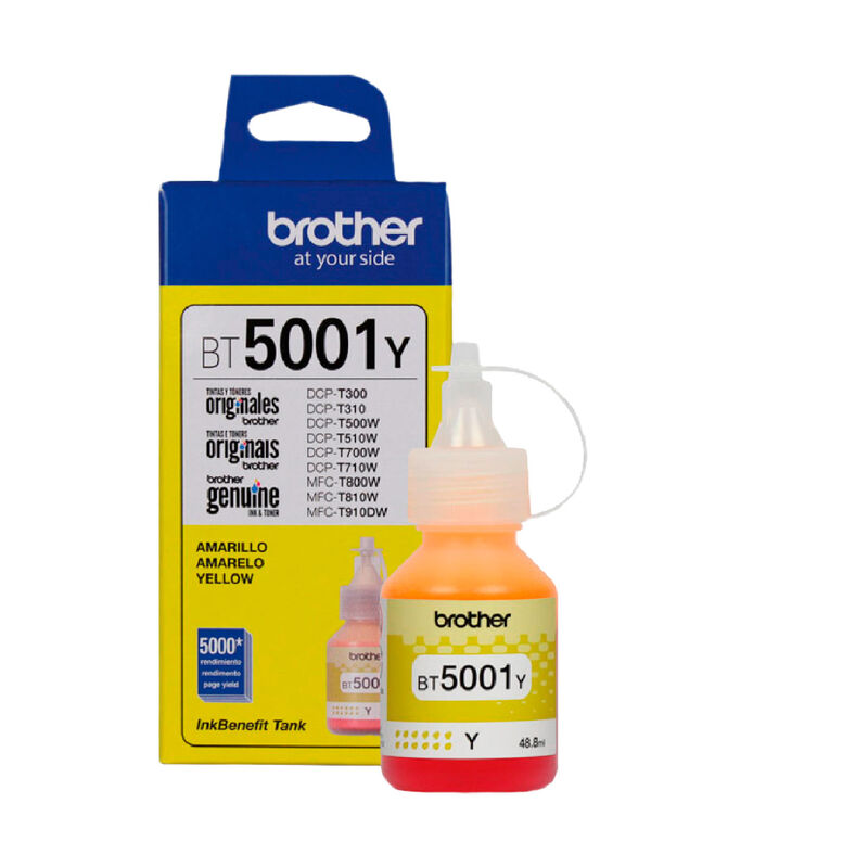 Kit de 4 Tintas Brother: BTD60BK, BT5001Y, BT50... image number null