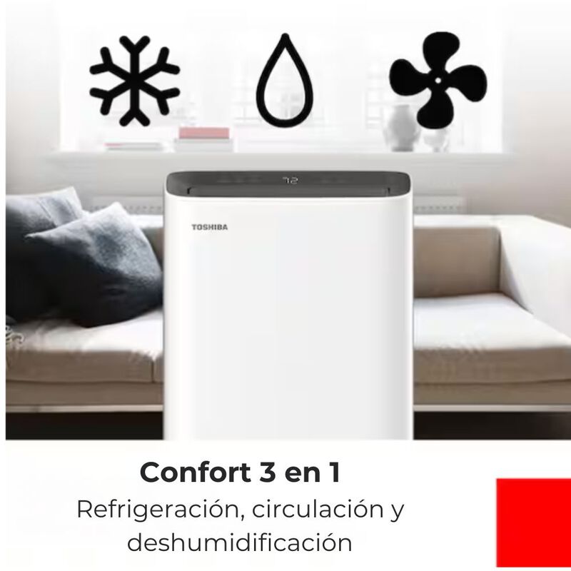 Aire Acondicionado Port&aacute;til Toshiba Led Smart 8... image number null