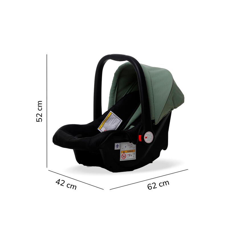 CARRIOLA CON PORTABEBE UNYOTONS K8 VERDE REVERS... image number null