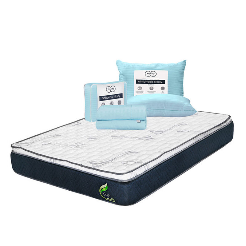 Colch&oacute;n Queen Size Eon + Almohada Trinity + 1 j... image number null