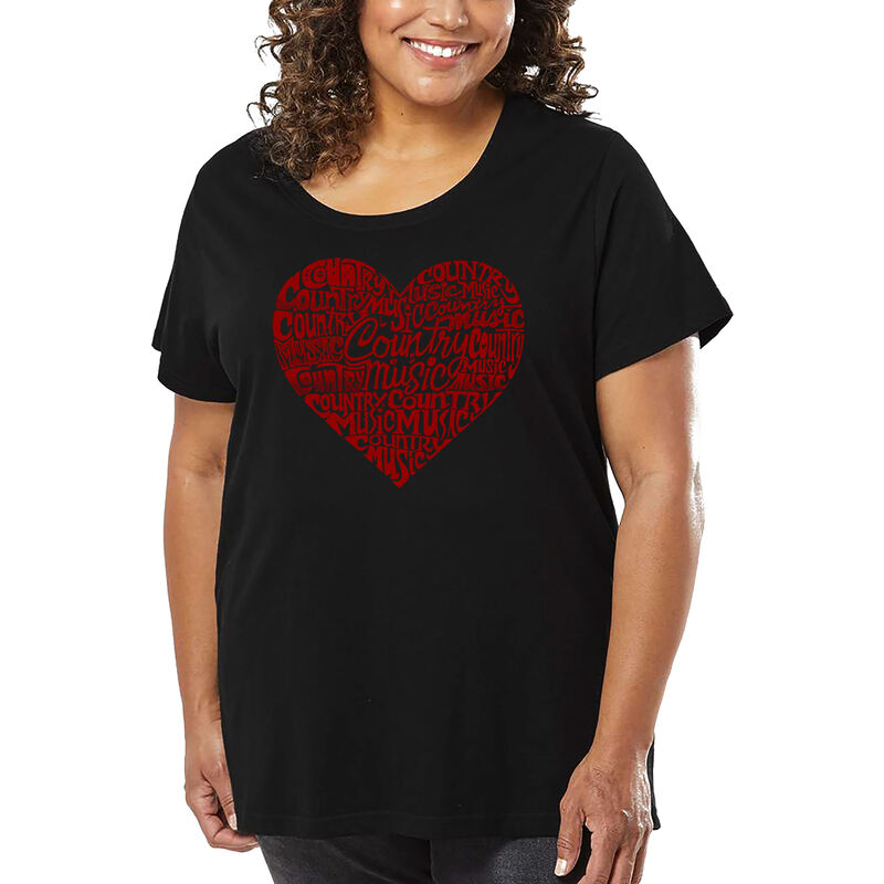 Camiseta De Talla Grande Word Art Para Mujer - ... image number null