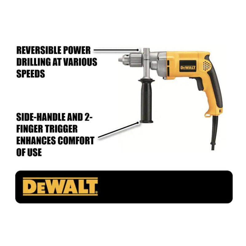 Taladro Dewalt 1/2" 600w Vvr Profesional Modelo... image number null