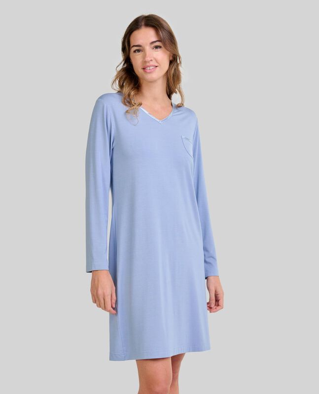 Camis&oacute;n de Modal con Raso Acero image number null