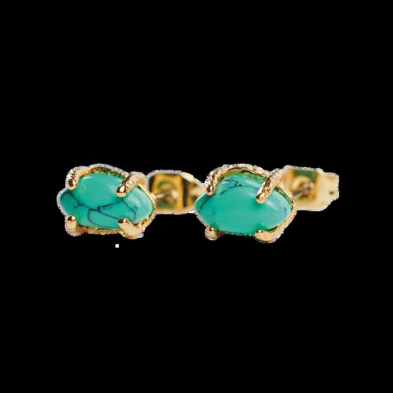 Luckyly Aretes Mujer Ivy Turquesa, Lapisl&aacute;zuli,... image number null