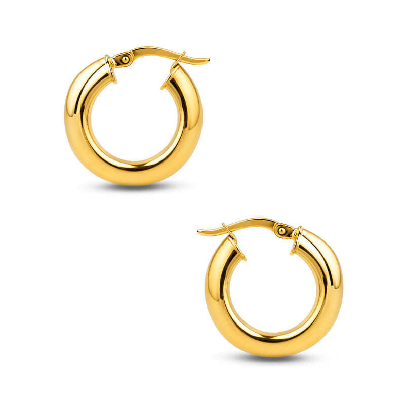 Arracadas Oro Amarillo 10k 10mm | Destello Fino... image number null